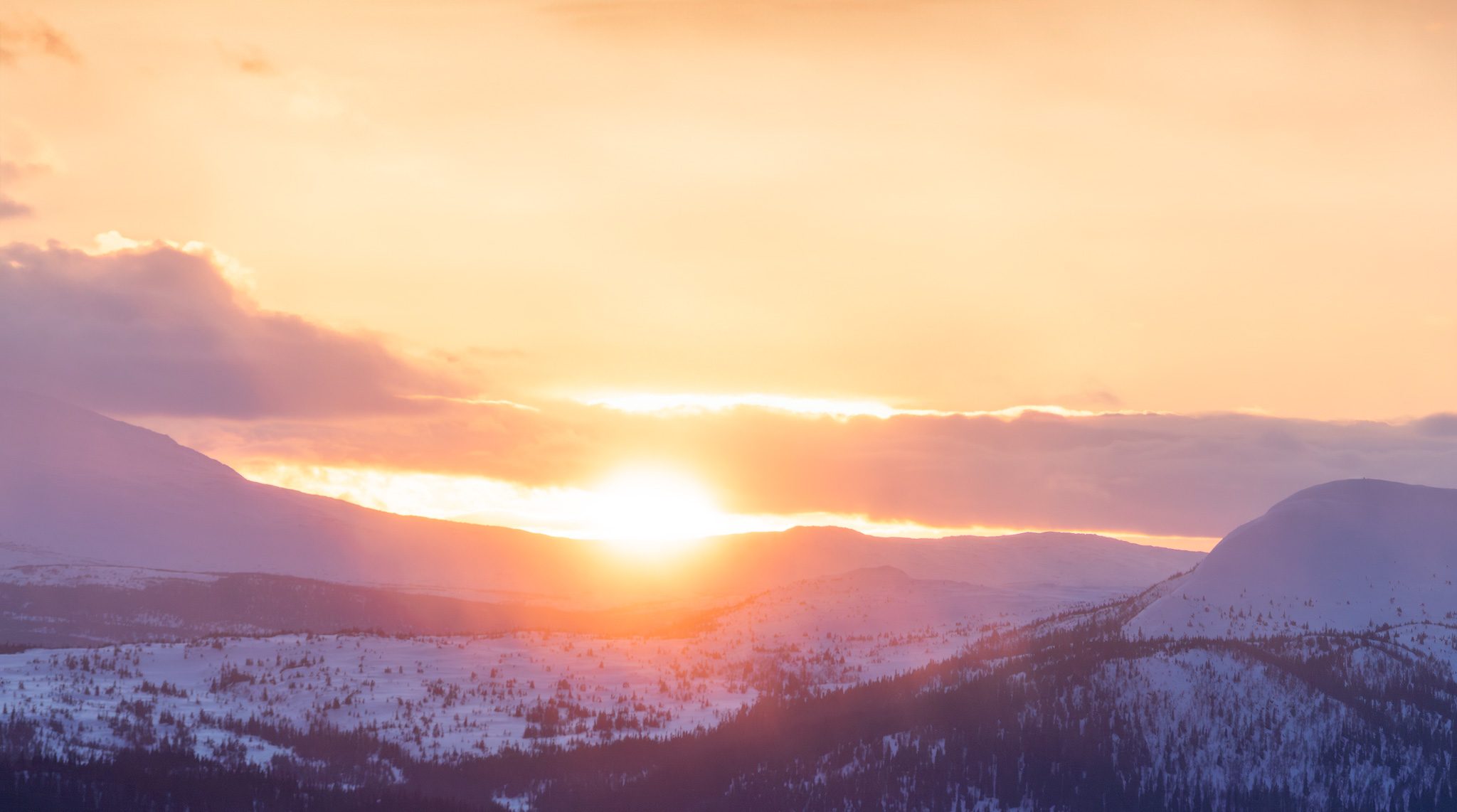 Sunrise in the fells